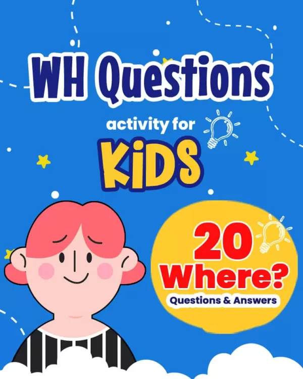 WH Questions - 20 Where Printable Flashcards for Kid