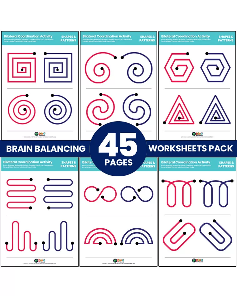 Bilateral Coordination Activity – Patterns, Spirals, Zigzag & Shapes - Image 4