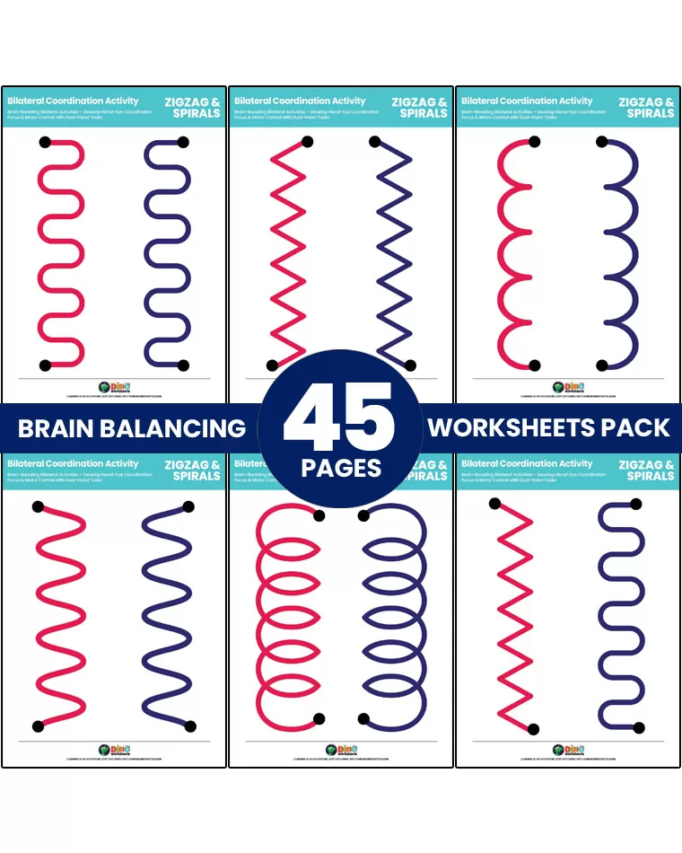 Bilateral Coordination Activity – Patterns, Spirals, Zigzag & Shapes - Image 2